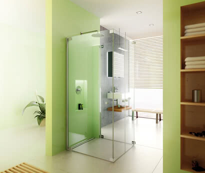 Omega Plus shower, front access model