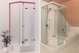 1990 Die ersten Duschabtrennungen aus ESG